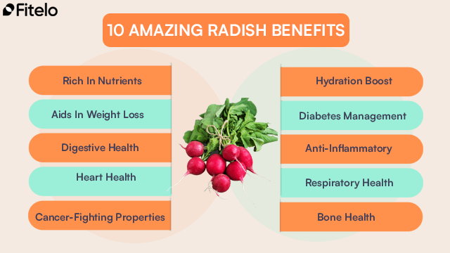 Top 10 Amazing Benefits Of Radish 