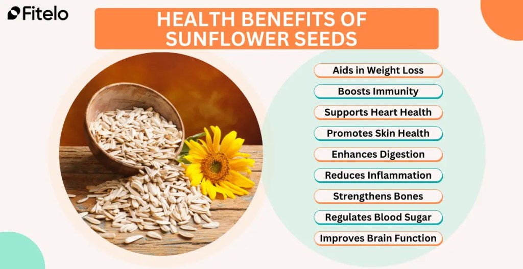 health benefits of sunflower seeds