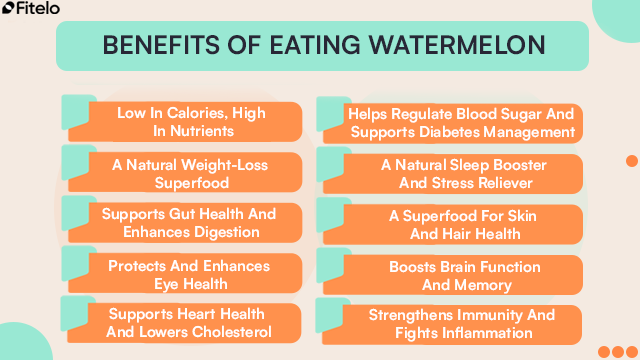 benefits of eating watermelon