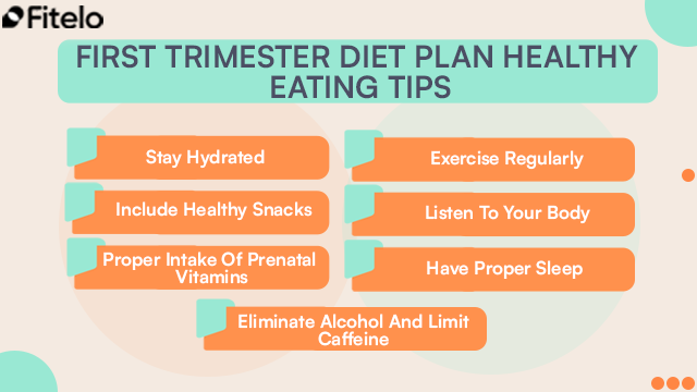 healthy eating tips in first trimester