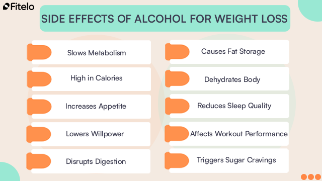 side effects of alcohol for weight loss