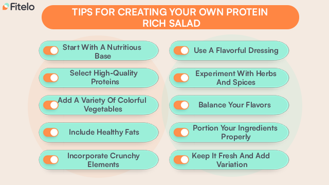 Tips for creating your own protein salad