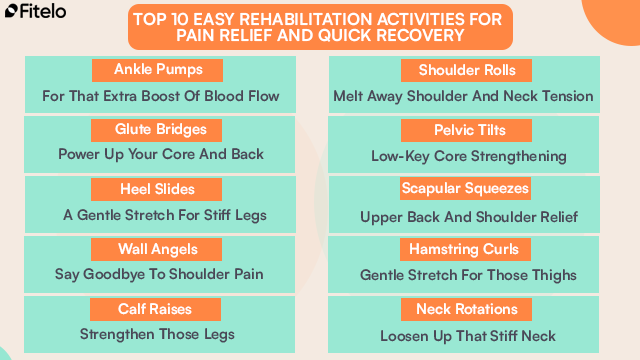 10 Rehabilitation Activities For Pain Relief And Quick Recovery
