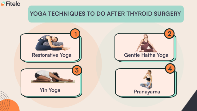Yoga techniques to do after thyroid surgery